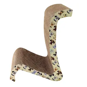 Mode desain unik cakar kucing dengan kertas horoskop bergelombang dan kardus ruang santai terbuat dari wol dan kertas kotoran kucing - Product Image 5