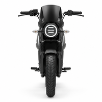 Moto électrique 72V avec batterie interchangeable, moteur central, vitesse de 85 km/h, scooter de banlieue avec porte-bagages