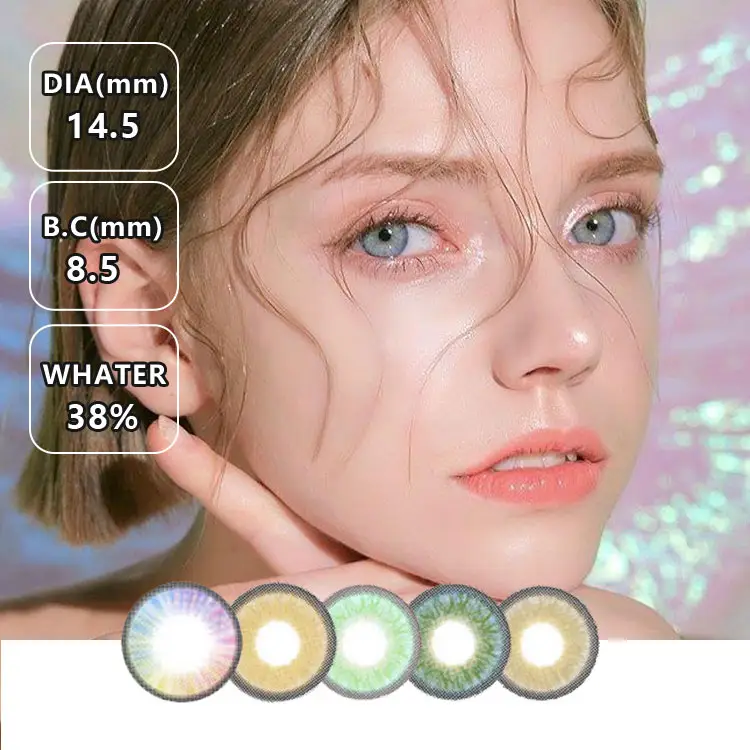 Color Blindness Smart Dark Brown Pure White Colored Shop Contacts Lenses