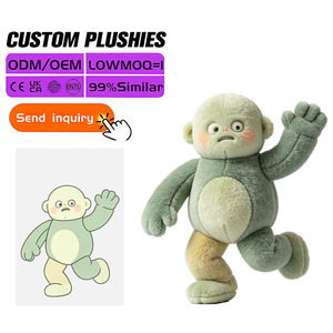 Marionnette en peluche humanoïde personnalisée à couleurs contrastées, design simple, super douce, rembourrée en coton PP, service personnalisé - Product Image 4