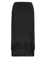 Vêtements pour femmes en gros, costume plissé Miyake, taille unique, haut et jupe à franges, ensemble deux pièces, ensemble de mode formel pour femmes