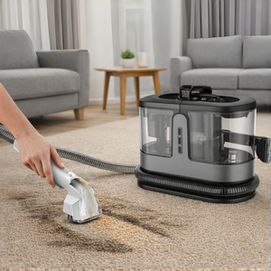 Nettoyeur de tapis multifonctionnel portable CE CB, <span class=keywords><strong>aspirateur</strong></span> puissant pour canapé et <span class=keywords><strong>voiture</strong></span>, nettoyeur de tissus d'ameublement électrique à vapeur humide et sèche - Product Image 4