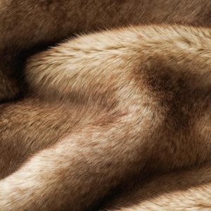 Plaid douillet et chaud Zhengtai Home Decor, en fausse fourrure de vison marron, doux et confortable - Product Image 3