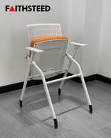 Chaise d'école en plastique pour étudiants avec base trépied et tablette d'écriture pour université - Vente en gros