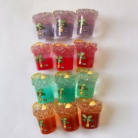 100 pezzo in miniatura tazza di limone in resina bottiglia di simulazione succo di acqua di ghiaccio tazza modello giocattoli per la casa delle bambole accessori