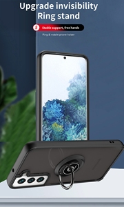 Funda para Teléfono Translúcida Mate para <span class=keywords><strong>Samsung</strong></span> Galaxy <span class=keywords><strong>S22</strong></span>, Funda Híbrida con Soporte para Coche para <span class=keywords><strong>Samsung</strong></span> <span class=keywords><strong>S22</strong></span> <span class=keywords><strong>Plus</strong></span> - Product Image 4