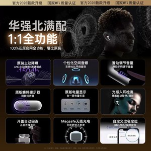 Auriculares inalámbricos Bluetooth Huaqiangbei Pro3, nuevo modelo 2026, cancelación activa de ruido, batería de larga duración, venta al por mayor desde - Product Image 3