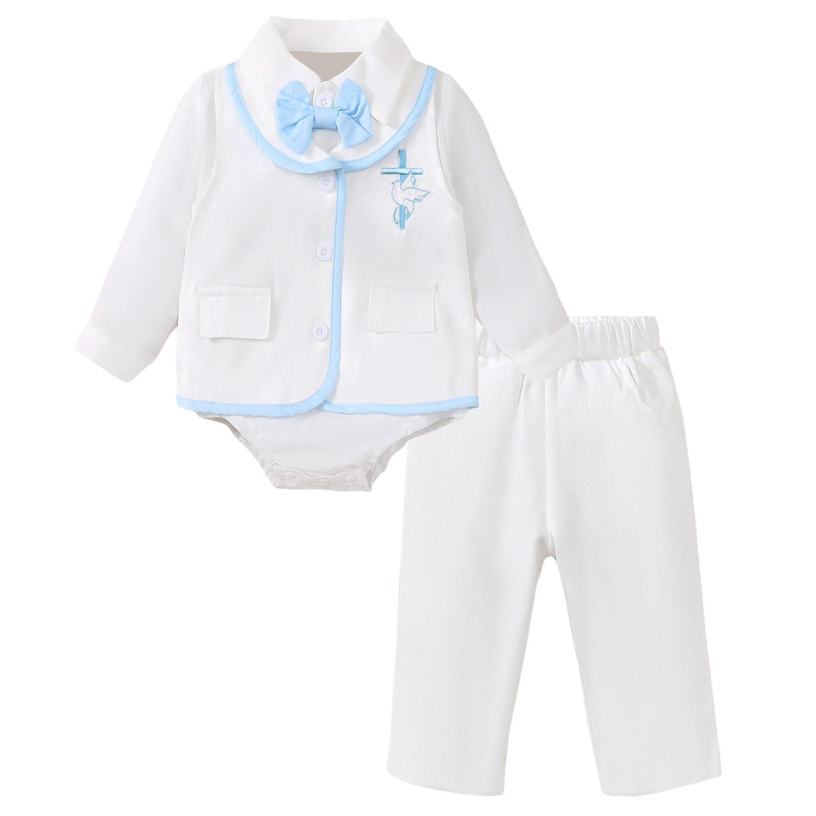 Bapteme Garcon Booulfi Baby Boy's Christening Baptism Outfit Set