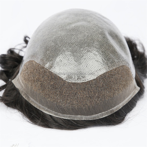 YJ001.Ventes directes <span class=keywords><strong>Hommes</strong></span> BIO Tête Toupet Naturel 100% Européen Toupet Humain Avec Différentes Couleurs de Coiffures <span class=keywords><strong>Hommes</strong></span> Toupet - Product Image 3