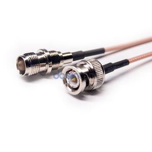 Cabo de alimentador rf 1/2 rg11 rg6, cabo coaxial com conector f bnc db9 para bnc - Product Image 2