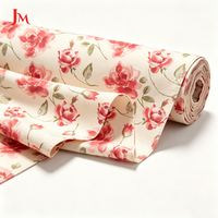 Tissu en coton imprimé floral uni personnalisé, tissu en popeline de coton biologique, vente en gros pour robe en mousseline