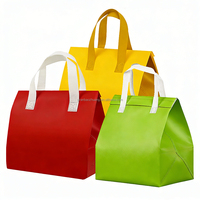 Sac isotherme réutilisable en non-tissé laminé imprimé sur mesure pour pique-nique, transport en voiture, nourriture pour bébé, fruits, conservation de la fraîcheur, scellé