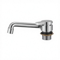 Robinet monocommande contemporain moderne pour eau chaude et froide, mitigeur de lavabo RV à poignée unique