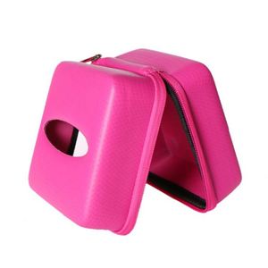 Estuche de pañuelos personalizado rosa impermeable de EVA, caja de pañuelos rígida de cuero y PU EVA para coche y hogar, embalaje de papel de pañuelos - Product Image 4
