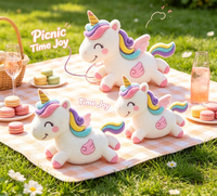 Peluche Pégase Arc-en-ciel Brodé Personnalisé, Super Doux, Adorable Cheval Ailé en Peluche pour Cadeaux Enfants, Anti-Stress