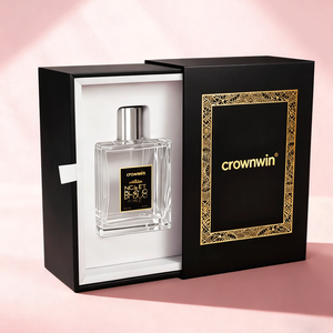 Boîte cadeau biodégradable recyclable avec logo personnalisé, emballage de luxe en carton pour cosmétiques et parfums, boîte à tiroir en papier avec insert en EVA - Product Image 3