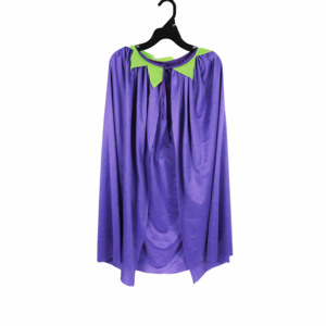 Mantello da Mago Viola con Colletto <span class=keywords><strong>Verde</strong></span>, Costume di Halloween per Bambini - Product Image 1