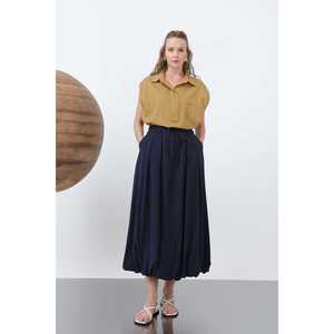 Jupe ballon en jean pour femme, taille normale, coupe confortable 32309ETK - Product Image 5