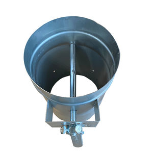 HVAC-Nuevo amortiguador de conducto de aire de acero galvanizado, manual, redondo, control de volumen, venta de fábrica - Product Image 3