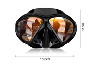 Lunettes de plongée en apnée en silicone d'approvisionnement d'usine pour adultes de qualité alimentaire pour la natation et la plongée avec tube respiratoire