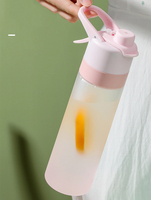 Beauchy bouteille d'eau givrée de sport de haute qualité 650ml bouteilles d'eau potable en plastique personnalisées avec tête de pulvérisation