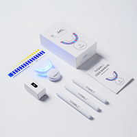Kit de blanchiment dentaire sans fil à domicile, approuvé CE/SGS, étanche IPX6, avec accélérateur LED et stylo gel pour le blanchiment des dents