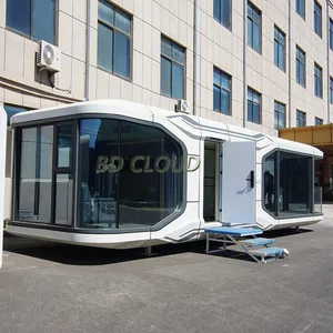 Best selling prefab house customized space capsule hotel with customized inner lay out