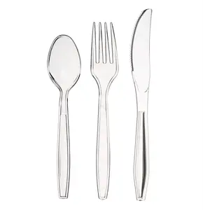 Disposable Clear Plastic PS Utensil Cutlery