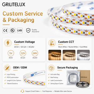 ไฟ LED แบบ SMD 2835 24V 144LEDs/m แผงวงจรพิมพ์ 5 มม. 9.3W แสงวอร์ม นิวทรัล คูลไวท์ Ra90 CRI สูง สำหรับเฟอร์นิเจอร์และจอแสดงผล - Product Image 6