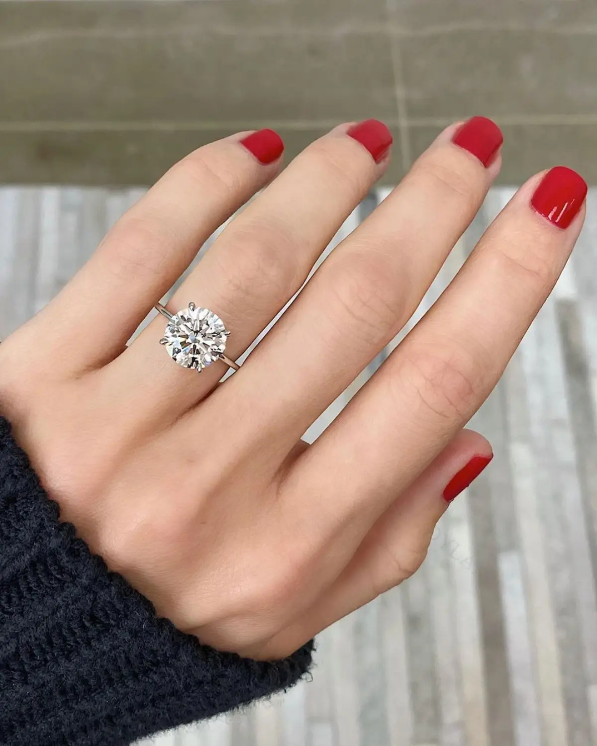 Dylam Anillo Plata 925 CZ Engagement Wedding Ring Vintage Prong Setting Simple Silhouettes Modern Look Ring