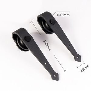 Rhetech ระบบฮาร์ดแวร์ประตูบานเลื่อนทำจากไม้โรงนาขนาดเล็กทนทานติดตั้งสกรูเหล็กและทองเหลือง - Product Image 2