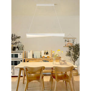 Nordic Style Modern Minimalist <b>LED</b> Pendant <b>Light</b> for Restaurant Dining Table Unique Single-Line Bar Lighting - Product Image 4