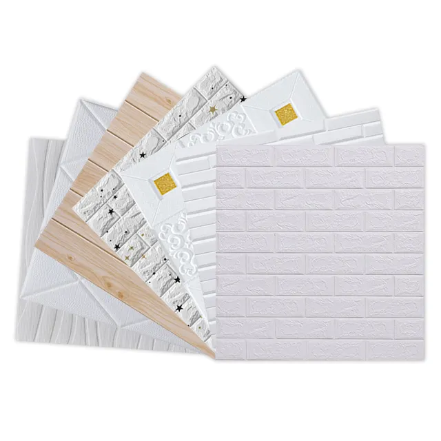 Brick Wall Wallpaper Factory Paper Self Adhesive Waterproof And Soundproof 3d Pe Foam Panel Sticker