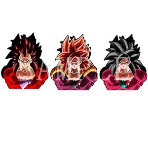 Son Goku végéta IV Gogeta imperméable Anime 3D Motion Sticker voiture autocollant ordinateur portable et réfrigérateur décalcomanies décor mural - Product Image 2