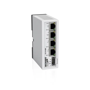 Module d'interface EtherCAT 4 ports Beckhoff CU1124 pour la programmation de PLC et l'automatisation industrielle - Product Image 1
