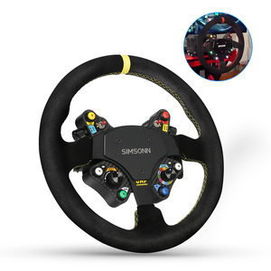 Volante de Carreras SIMSONN con Cable USB de Fibra de Carbono y Placa de Botones <span class=keywords><strong>para</strong></span> <span class=keywords><strong>PC</strong></span> - Product Image 4