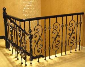 <span class=keywords><strong>Balustrade</strong></span> décorative <span class=keywords><strong>en</strong></span> fer forgé pour escalier / Garde-corps <span class=keywords><strong>en</strong></span> fer forgé personnalisé pour balcon - Product Image 2