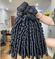 Extensions de Cheveux Bouclés Remy Naturels Importés Double Drawn de Haute Qualité 100% Cheveux Humains Bruts 100 Grammes Toutes Couleurs Adaptées Pixie Curly