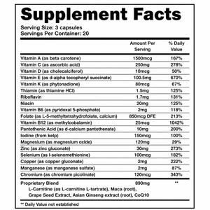 Capsule OEM per il Supporto della Fertilità Maschile con Maca, L-Carnitina, CoQ10, Zinco, Selenio, Ginseng, Integratore per la Vitalità, Etichetta Privata, 60 Capsule - Product Image 4