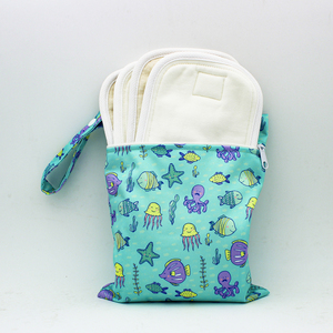 Bolsas de tela lavables de marca privada para <span class=keywords><strong>pañales</strong></span> de bebé, bolsa impermeable - Product Image 5