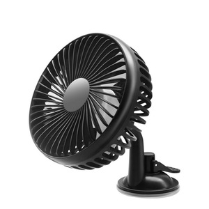 Mini ventilateur de voiture à tête unique rotatif à 360 degrés, avec ventouse, électrique, <span class=keywords><strong>12V</strong></span>/24V USB universel - Product Image 4