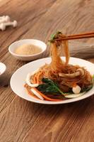 Bulgigi japchae surgelé à base de plantes fabriqué en Corée Corée aliments traditionnels nouilles de verre pour végétalien