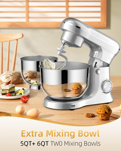 Robot culinaire multifonctionnel de table Chef Machine 5QT, petit mélangeur alimentaire - Product Image 5
