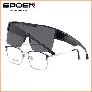 แว่นตากันแดดกีฬา SPOEN โพลาไรซ์ UV400 แว่นตาปั่นจักรยานแบบเต็มขอบแว่นตากลางแจ้งสำหรับผู้ชายอเนกประสงค์ - Product Image 1
