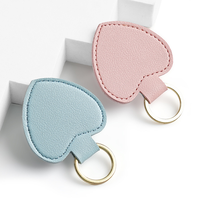 Porte-clés en cuir personnalisé, porte-clés vierge, logo de marque de voiture personnalisé, porte-clés en cuir PU de luxe en forme de cœur