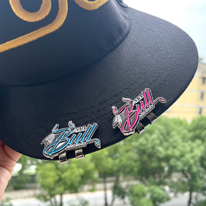 Tùy Chỉnh Cá Nhân Kim Loại Hat Brim Clip Với Logo Của Riêng Bạn Kim Cương Khung San Judas Men Huy Hiệu Pins Bóng Chày Hat Pins - Product Image 3