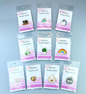 カスタマイズ可能な模様の蝶型針ホルダー、クロスステッチ用磁気針止め、DIY手芸縫製アクセサリー用ピンクッション - Product Image 6