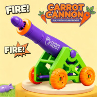 Lanceur de Fusées à Eau Électronique pour Enfants Carotte Canon, Pistolet à Eau Créatif en Plastique 50-100fps, Jouet de Tir à la Radis