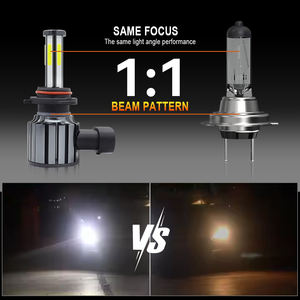 Vente Flash : Phares LED 6 faces à puce COB, feux de route/croisement H4/H7/H11/9005/9006/9012, 12V 60W 10000 Lumens 6000K, ampoule universelle pour voiture - Product Image 6