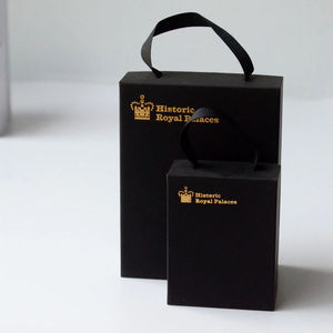 Custom <b>Black</b> Cardboard Gift <b>Box</b> for Jewelry Printed with Personalized Logo - Product Image 1